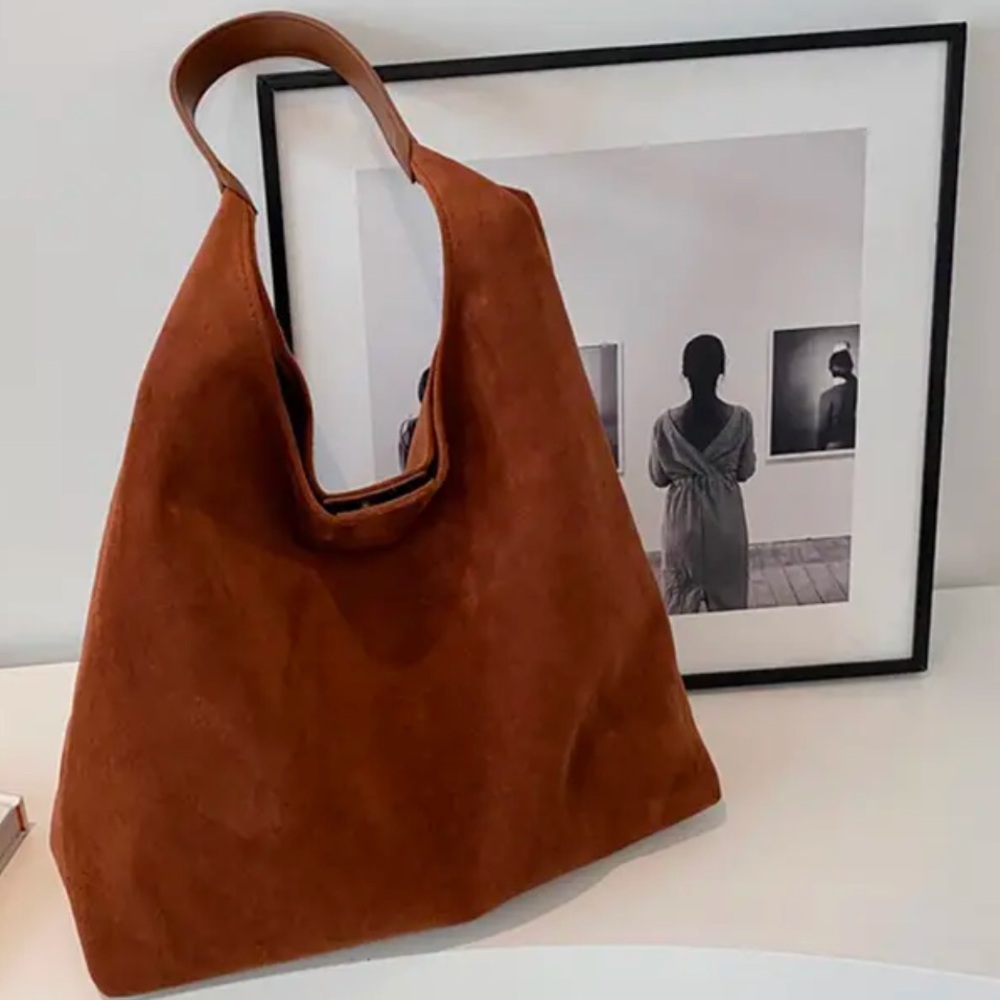 Cameron Suede Tote Bag